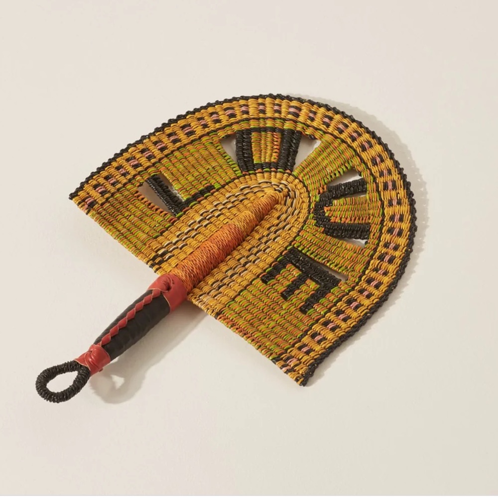 BOLGA WOVEN FAN FROM GHANA LOVE NEW